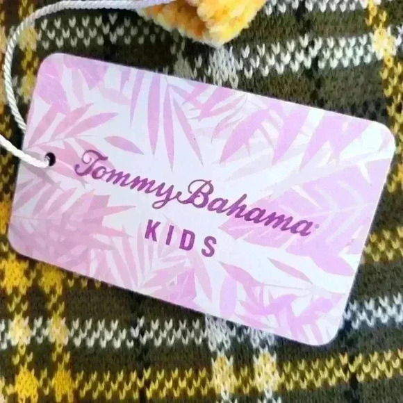 Tommy Bahamas Girl Chenille Sweater With Plaid Skirt & Headband Nwts Size 5/6. - Picture 4 of 7